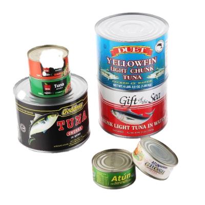 China Customized logo and packaging CANNED TUNA IN VEGETABLE OIL WITH CUSTOMIZED NET WEIGHT (140G/160G/170G/185G/200G/1800G) TUNA CANS for sale