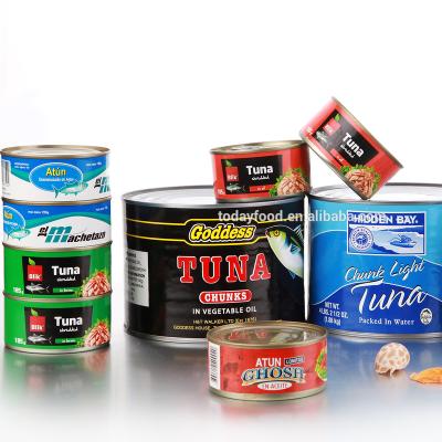 China Customized Logo And Packing Canned Light Tuna Canned Tuna Wholesales Thailand High Quality Style Canned Skipjack Tuna for sale