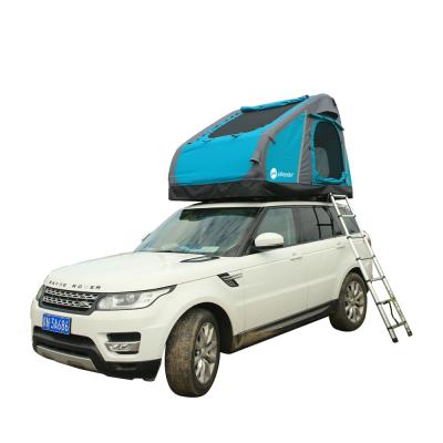 China OEM Car Roof Top Aluminum Ladder Outdoor Air Camping Inflatable Roof Top Tent Straight Tying Type For Sale for sale