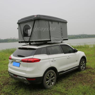 China Hot Top Selling Playdo Car Tent Fiberglass Shell Camping SUV Top Selling Tent Custom Hard Top Roof Straight Tying Tent for sale