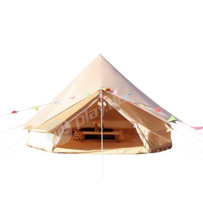 China Water Make Resistant Playdo Bell Tent 3m 4m 5m 6m Glamping Tent 3m 4m 5m 6m Glamping Tent Popular Teepee Rain Fly Tarp Cover 7m for sale