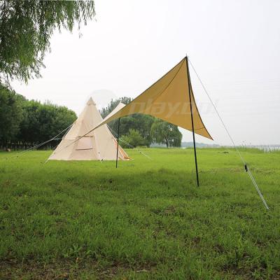 China Straight Tying Type Wholesale Playdo Sun Shelter Tarp Sun Shade Outdoor Sail Rectangle Tent Beach Tent for sale