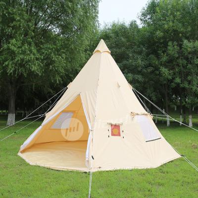 China Straight Tie Type High Quality Indian Bell Tent Playdo Canvas Teepee Perfect Teepee Tent For Camping for sale