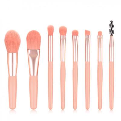 China 2021 New Arrival 8Pcs Foundation Blending Brush Amazon Fan Brush Premium Synthetic Makeup Eyeshadow Powder Face Fan Brush Tool for sale