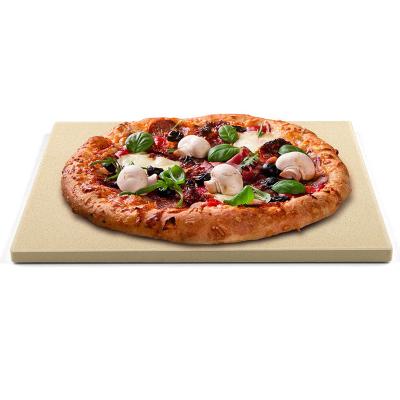 China Amazon Success Cordierite Pizza Stone Stocked Tray Stocked Special Baking Tray for Electric Oven and Stainless Steel Pizza Cutter Stone zu verkaufen