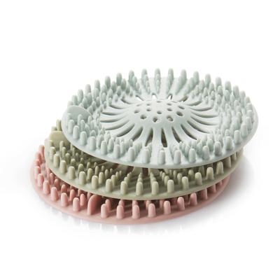 China New Design Products Amazon Success Eco-Friendly Products Silicone Anti Clogging Kitchen In Plastic Sink Drain Strainer à venda