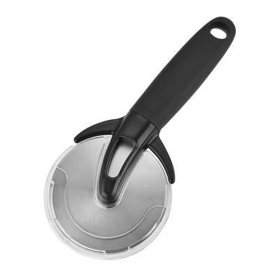 Китай Amazon Durable Stainless Steel Wheels Round Plastic Pizza Cutter Handle Cake Tools Kitchen Baking Accessories продается