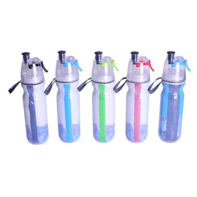 China New Double Spray Sustainable Water Bottle Spray Hot Water Bottles Squeeze Sustainable Hot Water Bottles Hot Selling Hot Water Bottles Travel Bicycle Cycling Recycling Drinking Tool en venta