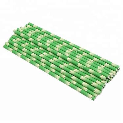 China High Quality Disposable Bamboo Colored Disposable Biodegradable Paper Smoothie Elephant China Factory Drinking Straw en venta