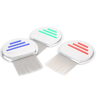 China Hot-Wholesale Durable Pet Hair Removal Comb Stainless Steel Flea Comb Tooth Flea Flea Massage Dog for sale