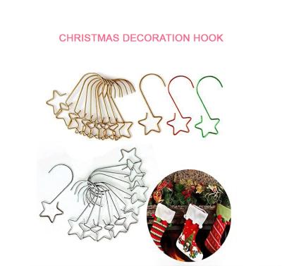 China Hot Selling Home Christmas Wreath Hook Metal Christmas Flower New Star Department Home Decor Amazon Home Decor Hotel Interior Ministry Home Ornament Christmas à venda