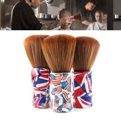 China DIY Pattern Barber Sweep Clean Brush Nondisposable Hair Cutting Barber Neck Duster Brush Soft for sale