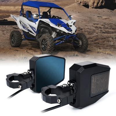 China Hot Sales Aluminum Alloy UTV Side Mirrors with 1.75-2 Inch Roll Bar Cage, LED Lighting, Waterproof IP 68, Can-Am, Polaris X3 RZR XP 1000 for sale