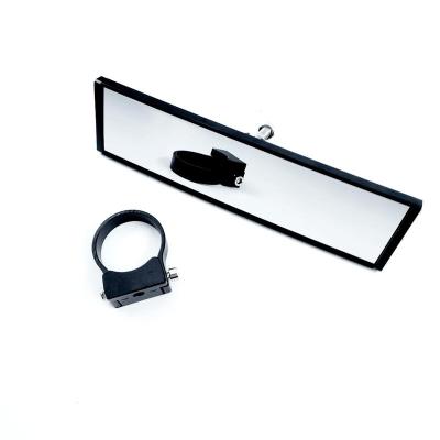 China Modern aluminum alloy housing rear view mirror with steel bracket fits UTV 1.5 to 2.5 inch roll bars and provides ultra clear vision for sale