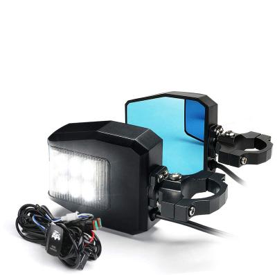 China N2 UTV Alloy 90W CREE-LED Aluminum Side Rear View Mirrors 1.75