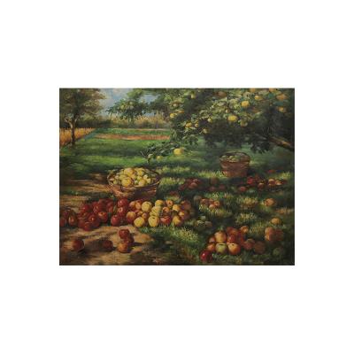 China Custom Painting Wall Art Apples Canvas Painting Wall Arts Paintings Art Deco Still Life Realistic Scattered All Over Floor for sale