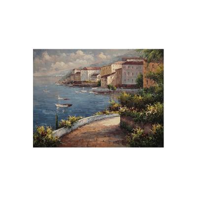 China Custom Wall Art Abstract Seascape Paintings Looking Over the Sea Art Deco Paintings Wall Arts Canvas Painting for sale