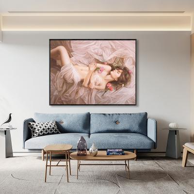 China Sexy Oil Art Portrait Oil Painting of Art Nude Body Hand Paint of Woman Realistic Nude Painting Wall for sale