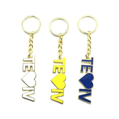 China 2D Hard Enamel Custom Eco-Friendly Promotional Cute Animal 3D Cartoon Logo Key Chain / Epoxy Metal Key Chain for sale