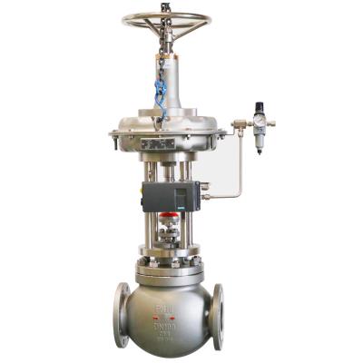 China 2 Inch 150LB Stainless Steel General Globe Type Control Valve With Pneumatic Actuator And Positioner WCB Globe Valve for sale