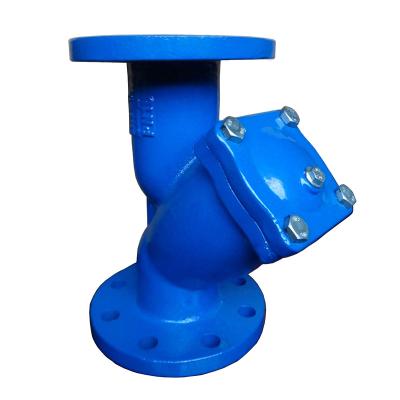 China General DIN3202 Ductile Cast Iron Y Strainer Flanged Check Valve CI DI Pipe Fitting Water Strainer for sale