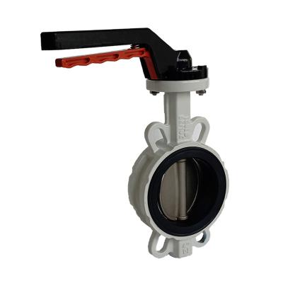 China General Soft Sealing NBR EPDM Cast Iron Butterfly Valve Check Valve Seat Pn16 SS316 CF8M Disc Wafer Type for sale