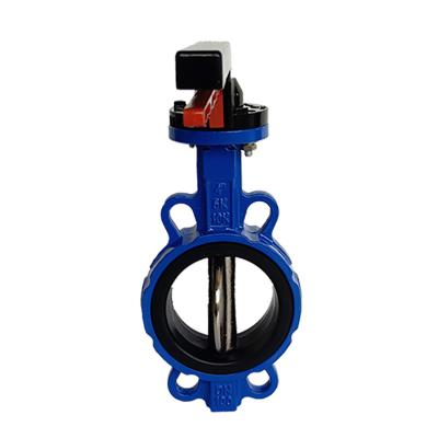 China General Resilient Di Ci Wafer Butterfly Valve EPDM Seat Cast Iron DIN PN16 Ductile Butterfly Valve for sale