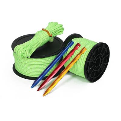 China Best Factory Wholesale Camping Luminous Glow Directly In The Dark Guide Ropes For Tents for sale