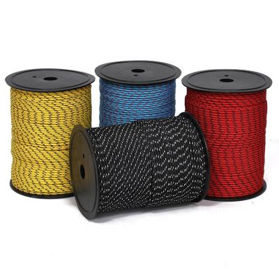 China Decorative African Drum Rope 5mm x 100m Polyester Braided Rope with Core Dacron Djembe Rope for sale