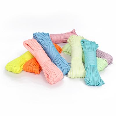 China Fluorescent / glow in the dark hot sale michaels parachute cord cheap fluorescent paracord for sale