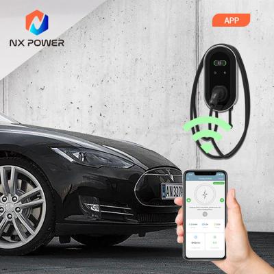 China Nx EV Power Wallbox 22kw Level 2 Charging Station Wall Mount EV Charger 32A Fast Wall Mount EV Charger AC 7KW-22KW for sale