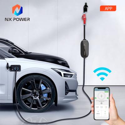 China Nx 2 power level lcd display wallbox 11KW ev charger station AC-380V 11KW for sale