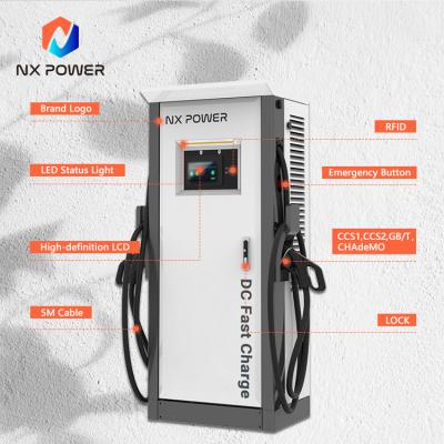 China Power 160kw EV Floor Charger Nx DC EV Fast Charging Station With Screen for sale