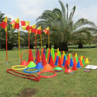 China plastic training soccer cones marker soccer training cones plastic training cones 66923 for sale