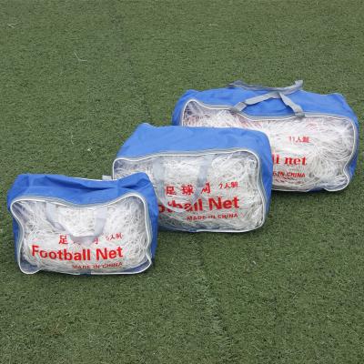 China White Knot PE Soccer Goal HDPE Side Seven Line Nets for sale