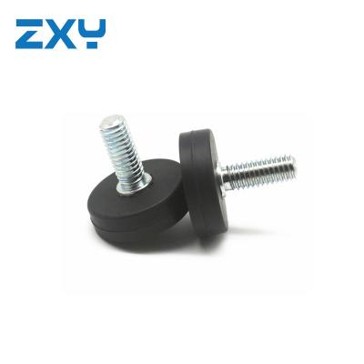 China Industrial magnet rubber coated magnets dia22mm with M4 thread rod for sale