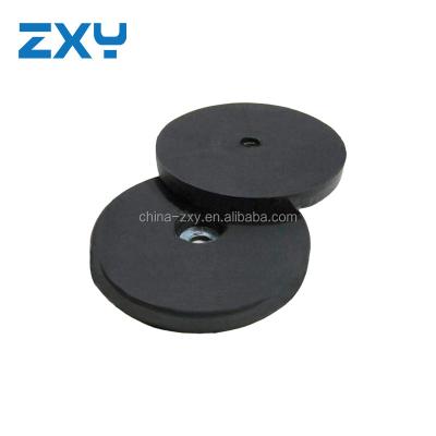 China Industrial Magnet Different Size Of Neodymium Rubber Coated Magnets With Through Hole for sale