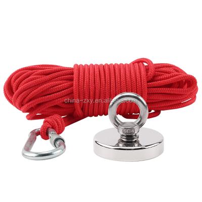 China Industrial Magnet Strong Magnet Fishing Retrieval Detector Treasure Hunting With Rope for sale