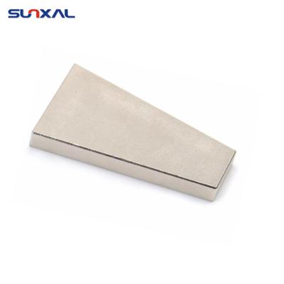 China Industrial Neodymium Trapezoid Trapezium N50 Rare Earth Magnet Free Sample High Quality Sintered Flat Curved Magnet N52 for sale