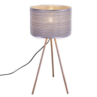 China Simple Modern Nordic Style Desk Lamp Round Natural Rattan Woven Table Cheap Bamboo Light for sale