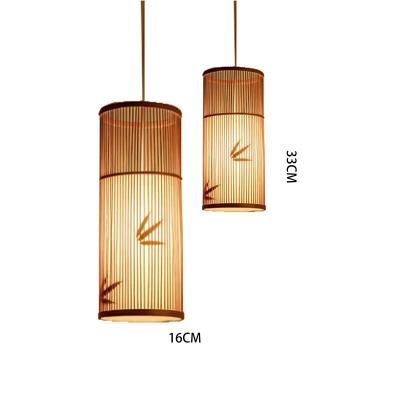 China Morden New Chinese Style Bamboo LED Weaving Pendant Light For Home Decorate Indoor Light Home Lights for sale