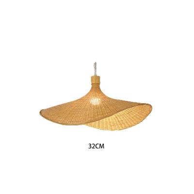 China Morden Leaves Bamboo Pattern Lamp New Style Bamboo Weaving Pendant Light For Home Decorate Indoor Light Home Lights for sale