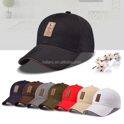 China breathable & Customized Men's Fashion PersonalizedMen's Black Adjustable Casual Panel Summer Leisure Waterproof Golf Hat 6 Fitted Baseball Casua Hats for sale