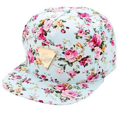 China breathable & New men and women baseball cap/waterproof hip-hop covers floral flower snapback hat/flat adjustable hats hats hip-hop hat wholesale for sale