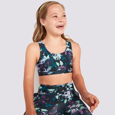 China Anti-UV kids wear sporty yoga pants clothes child gym fitness yoga bra for kids for sale