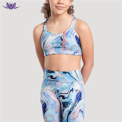 China 2022 New Arrival Recycled High Impact Lift Up Wear Active Fitness Eation Sports Top Cross Back Crop Yoga Bra For Women for sale