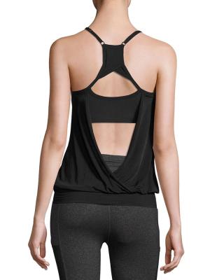 China Eation Anti Pilling Yoga Tops With Built In Bra Racerback Gym Custom Tank Top For Women Simply for sale