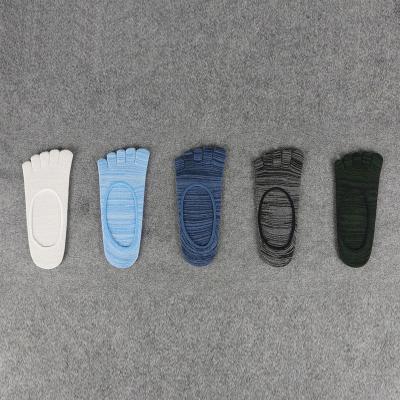 China Summer Breathable Socks For Men Fashion Cotton No Exposure 5 Toe Five Finger Men Socks Invisible Manufacturer for sale