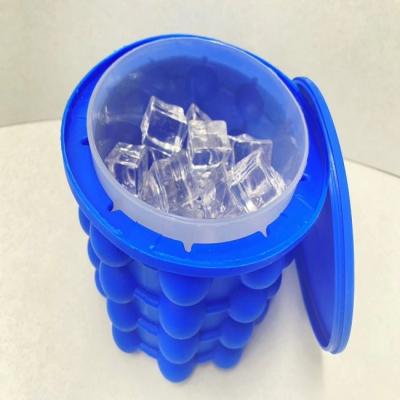 China Cheap Viable Wholesale Manufacturer Hotselling Blue Insulated Silicone Ice Bucket for sale