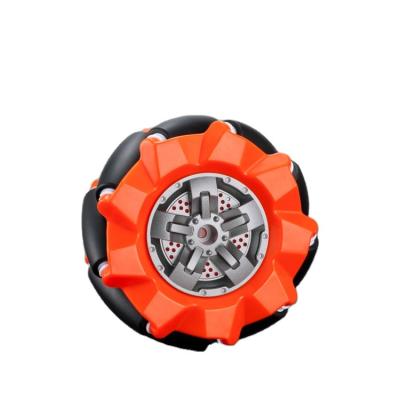 China Top 103Mm Random Color Rubber Tire And Wheel Hub Plastic Radio Control Toys Mecanum Wheel for sale